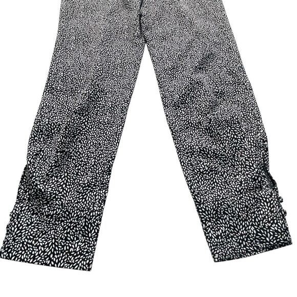 EUC Abercrombie & Fitch Tapered Black White Print Pull On Pants - XS - Picture 3 of 8